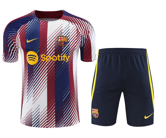 KIT TRAINING FC BARCELONA BLEU/BLANC 2023/2024
